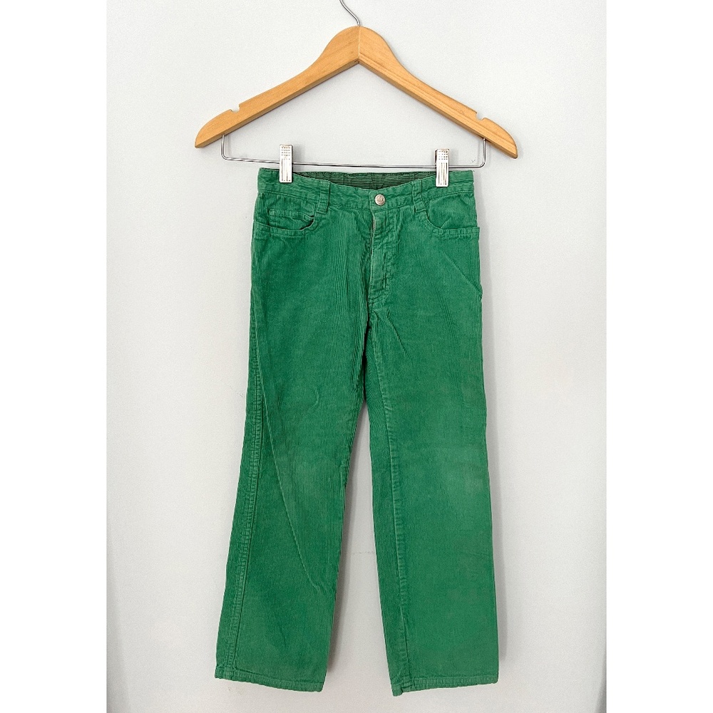 Corduroy Pettit Bateau Straight Green Pants